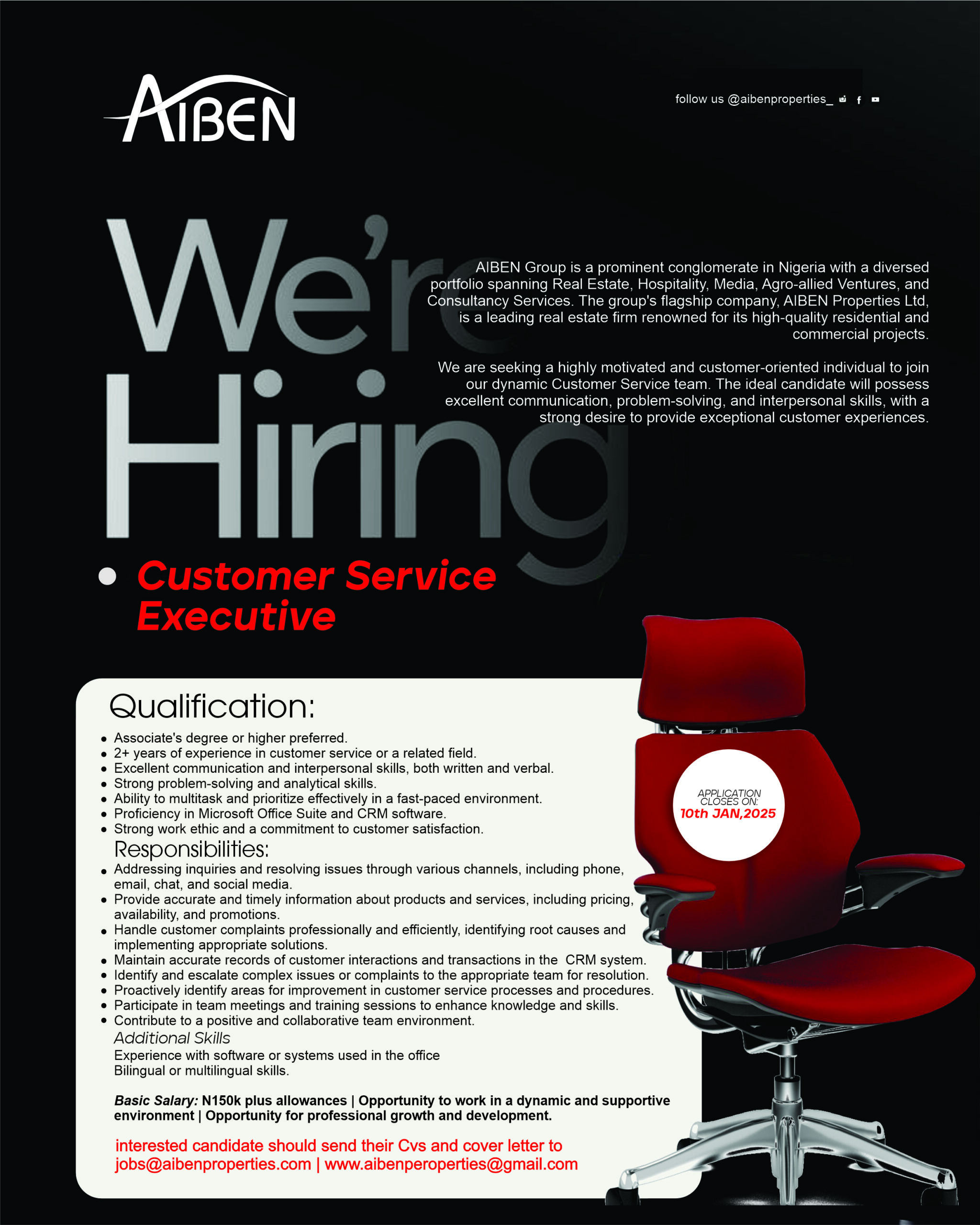 Customer Service Executive