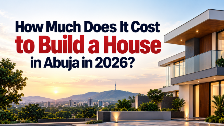 How much does it cost to build a house in Abuja in 2026? See estimated costs for 2–5 bedroom homes, construction rates, professional fees, materials and budgeting tips.