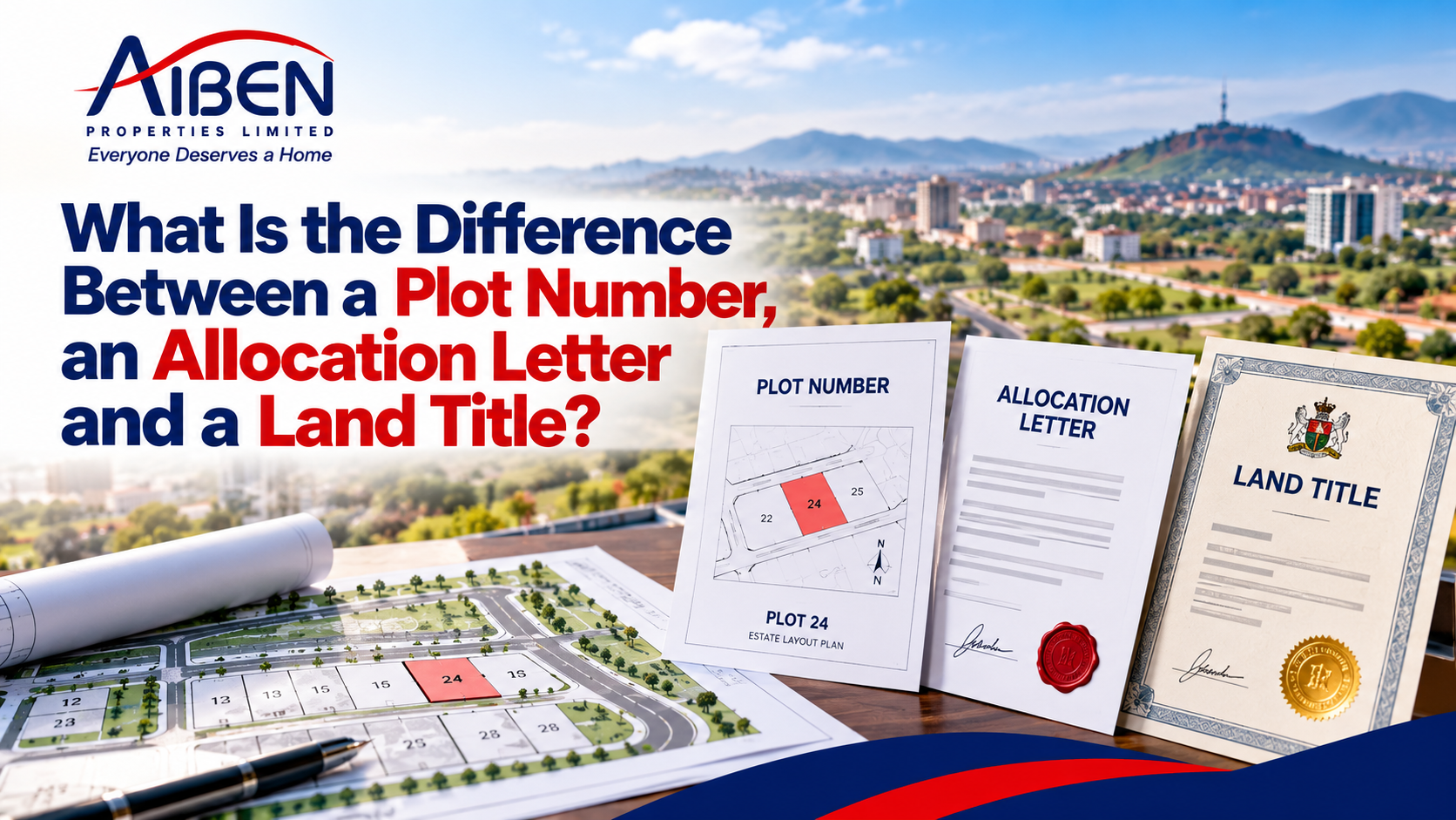 What Is the Difference Between a Plot Number, an Allocation Letter and a Land Title?