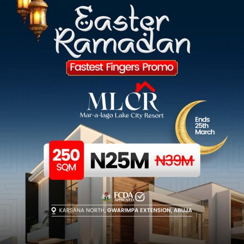 Easter & Ramadan Fastest Fingers Promo: Invest in Mar-a-Lago Lake City Resort (MLCR) for ₦25M
