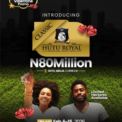 Fall in Love with Smart Investment: Introducing Hutu Royal Estate at ₦80 Million